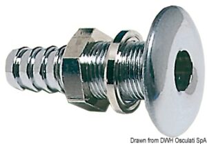 Thru-hull sea cock for any bilge pumps 15 mm
