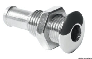 Mini skin fitting AISI 316 convex 1/4"