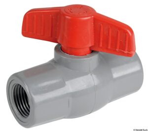 Polypropylene/nylon ball valve 3/4"