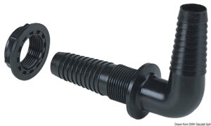 Thermopolymer bulkhead 1/2" x 11-13 mm