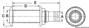 Nylon/fiberglass long seacock 1"1/2 - 11BSP 3 Nylon/fiberglass long seacock 1"1/2 - 11BSP - Image 2