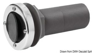 Nylon/fiberglass long seacock 1"1/2 - 11BSP