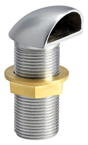 Chromed brass scupper 1"