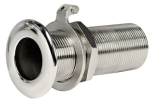 Thru hull AISI 316 mirror polis. long 1"1/4x 112mm