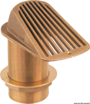 GUIDI Series 2000 bronze thru-hull strainer 2"