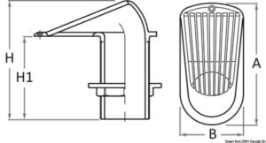 GUIDI Series 2000 bronze thru-hull strainer 2" - Image 3