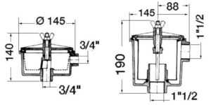 Alternative view of Utility water filter 1"1/2