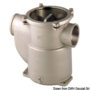 Engine raw water strainers