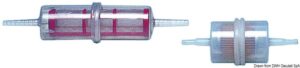 Plastic transparent filter f. petrol/diesel 6-8 mm