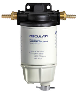 Universal water/fuel separating filter