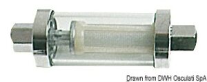 Petrol filter flush mounting