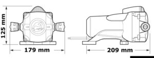 Alternative view of WHALE Watermaster fresh water pump 8 l/min 12 V