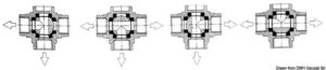 Alternative view of 3-way ball valve AISI 316 1"