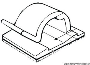 Nylon self-adhesive cable clamp 5 x 5 mm