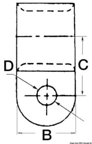 Nylon fairlead 12.7 mm - Image 2
