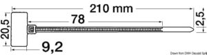 Nylon strap w/over-writable pad 2.5 mm x 110 mm - Image 2