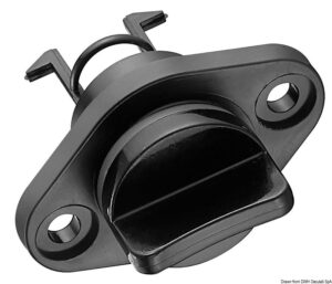 Nylon water drain plug w/safety lock 50 x 34 mm