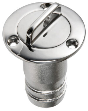 Bilge drain plug AISI 316 mirror polished 48 mm - Image 2