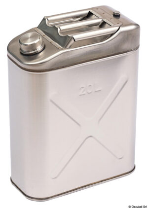 Fuel jerrycan mirror polished SS 20 l