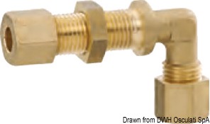 90° bulkhead fitting