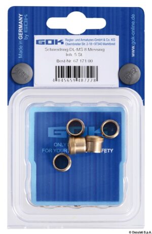 Alternative view of Ogive for 8 mm copper tube fittings (5-pcs display blister)
