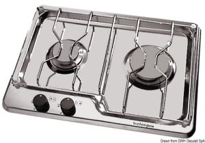 Techimpex hob unit 2 burners