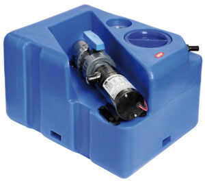 Alternative view of Waste water tank w/horizontal soaker 40 l 12 V