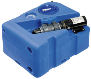 Waste water tank w/horizontal soaker 40 l 12 V