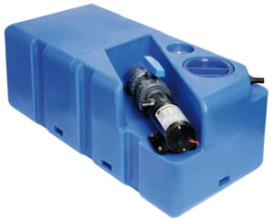 Waste water tank w/horizontal soaker 105 l 12 V