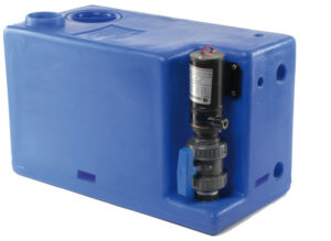 Waste water tank w/macerator 12 V 72 l