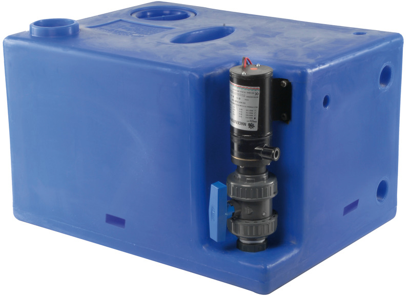 Waste water tank w/macerator 24 V 112 l 1 Waste water tank w/macerator 24 V 112 l