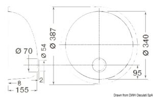 Alternative view of Rund sink SS, mirror polished 387 mm