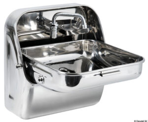 SS mirror folding sink