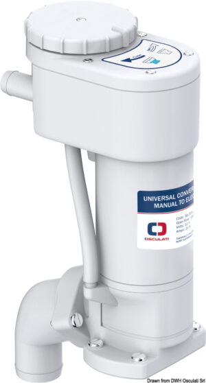 Manual-to-electric toilet conversion kit