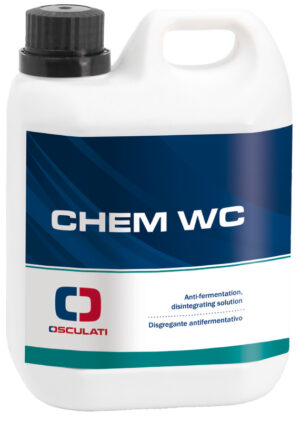 Disintegrating product for chemical toilets