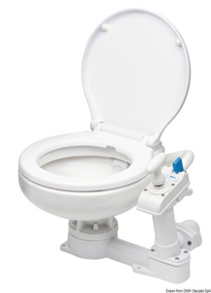 Compact manual toilet plastic board