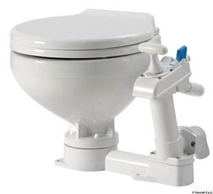 Alternative view of Compact manual toilet plastic board