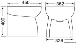 Alternative view of SILENT ceramic bidet high straight