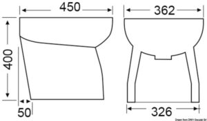 Alternative view of SILENT ceramic bidet high chamfered