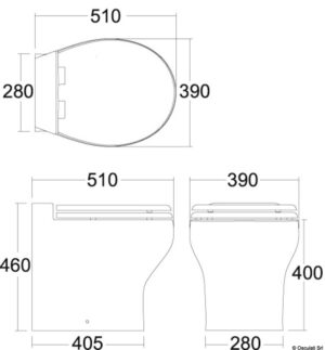 TECMA electric toilet Silence Plus 2G 24V Black - Image 4