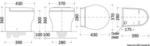 TECMA WC Elegance 2G Short 12V Deep Bowl under floor - Image 3