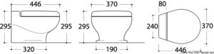 Alternative view of TECMA Nano electric toilet bowl 12V