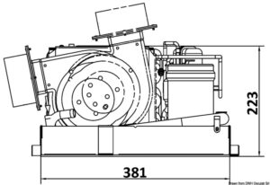 Alternative view of CLIMMA marine air conditioner 220 V 3500 Btu/h