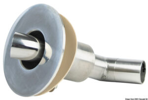 Skin fitting w/bent Ø 24 mm