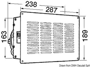 Alternative view of HEATER CRAFT bulkhead heater 28000 BTU 12 V