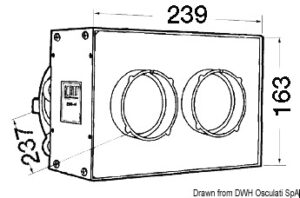 Alternative view of HEATER CRAFT centralised heater 28000 BTU 12 V