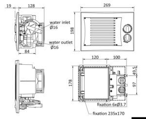 Alternative view of ARIZONA LN - Low Noise heat exchanger with 1-speed fan