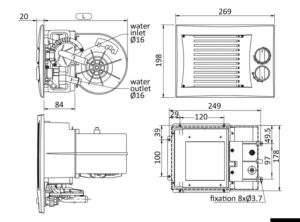 Alternative view of ARIZONA LN - Low Noise heat exchanger with 3-speed fan