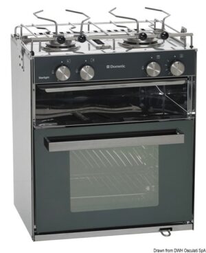 DOMETIC Slim Starlight gas cooker 2 burners