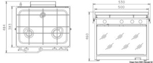 Alternative view of TECHIMPEX XL2 cooker 2 burners+oven